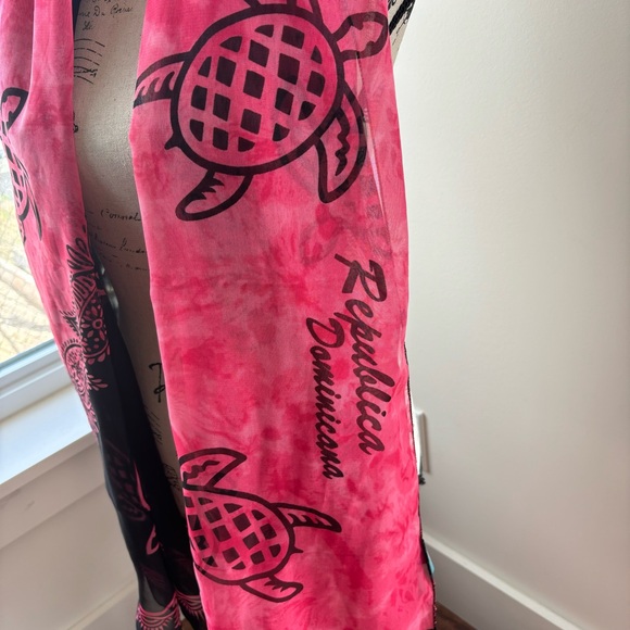 Beach Sarong Coverup Shawl Scarf with Coconut Shell Sarong Clip - Picture 11 of 16